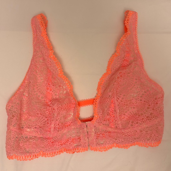 Victoria's Secret Other - Victoria's Secret ICE ANGEL Pink Strappy Bralette Sz Medium Preowned